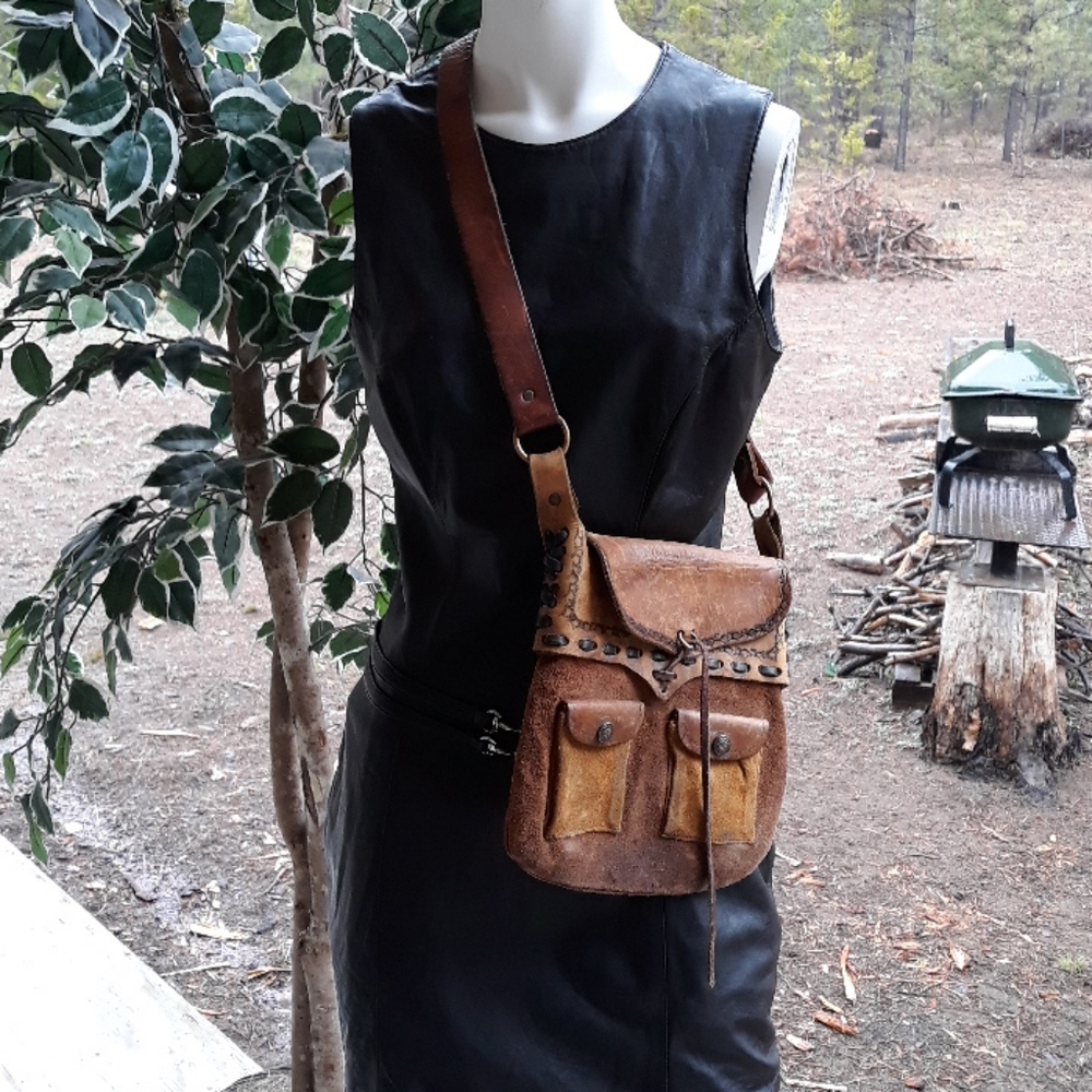 Leather handmade ammo bag